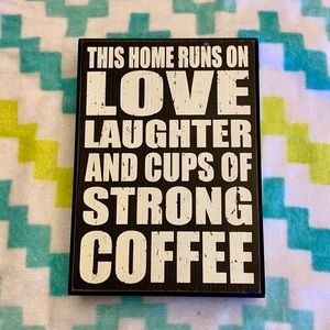 Decorative black wood picture